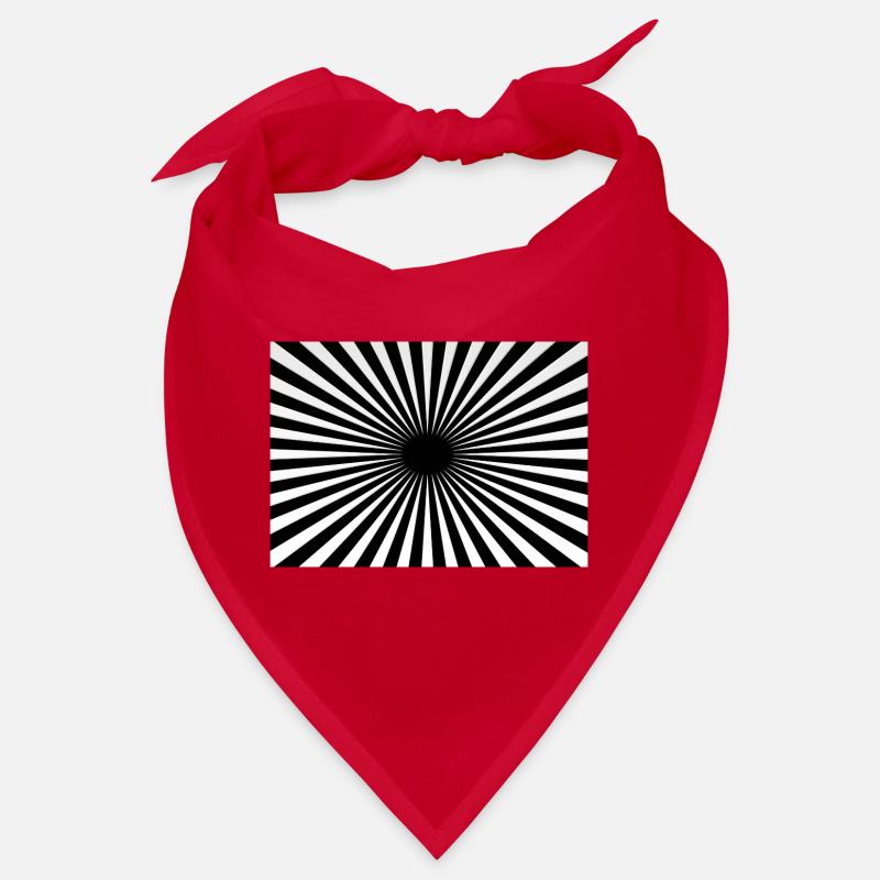 Rayons radiaux centrés hypnotiques Bandana