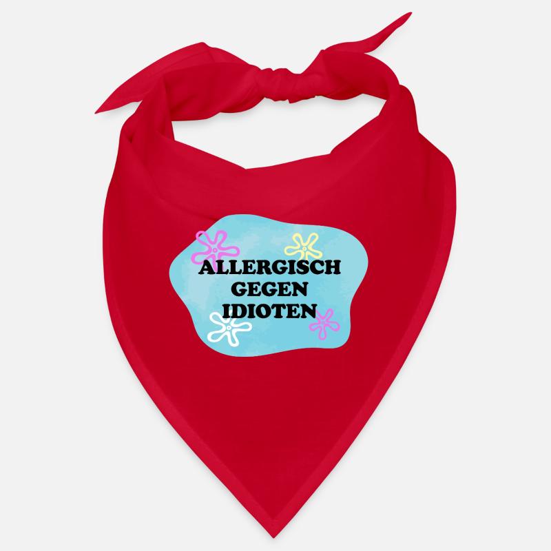Allergisch gegen Idioten | Sarkasmus Retro Meme Bandana