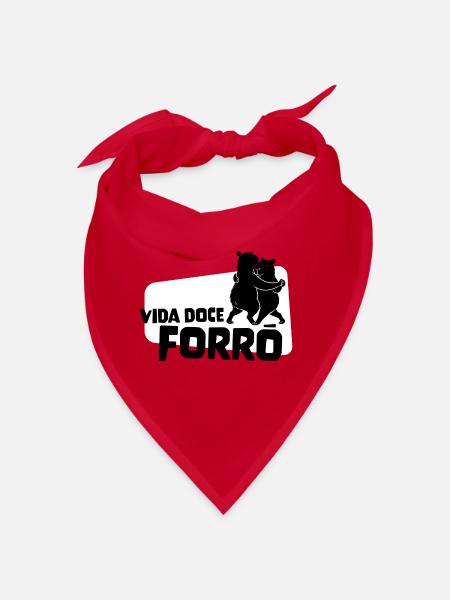 Vida Doce Forro – Tanzende Capybaras - Bandana - Rot - Vorne