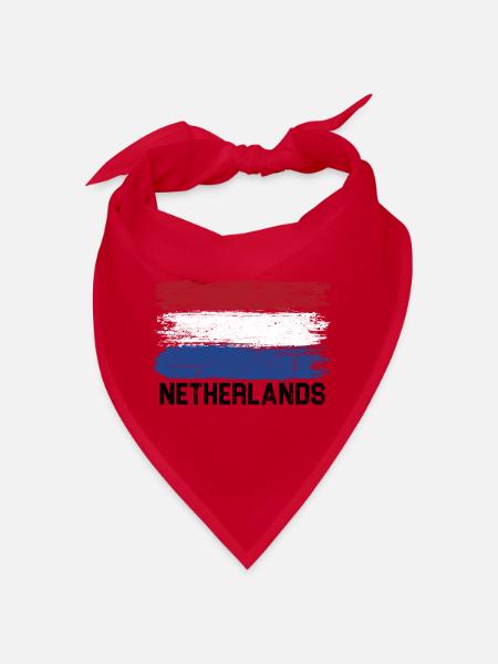 Pinselstrich-Trikolore-Flagge - Bandana - Rot - Vorne