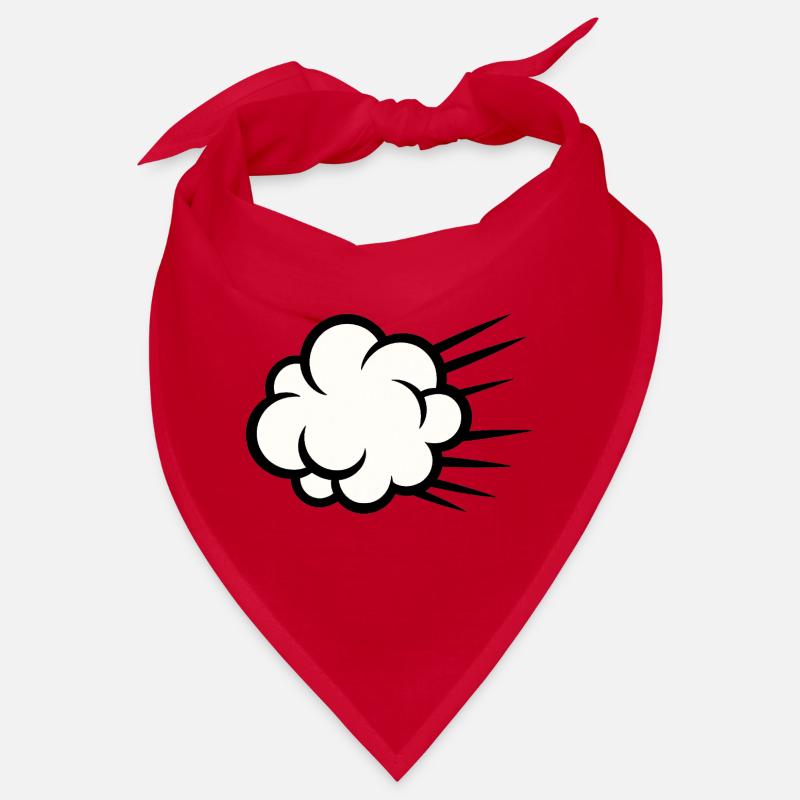 Nuage Burst Dessin Animé Bandana
