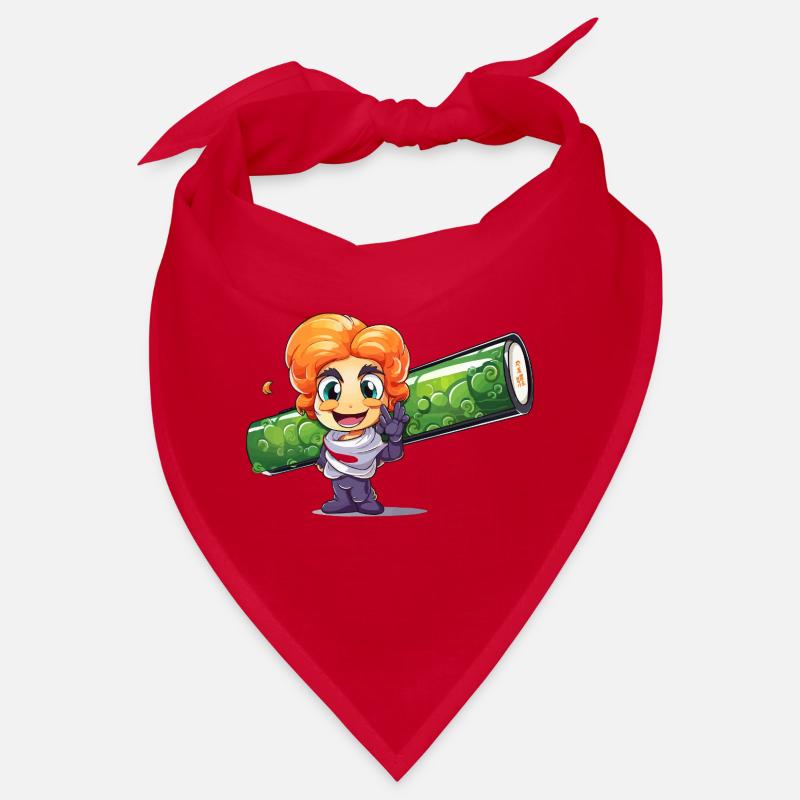 Magical hero with green roll Bandana