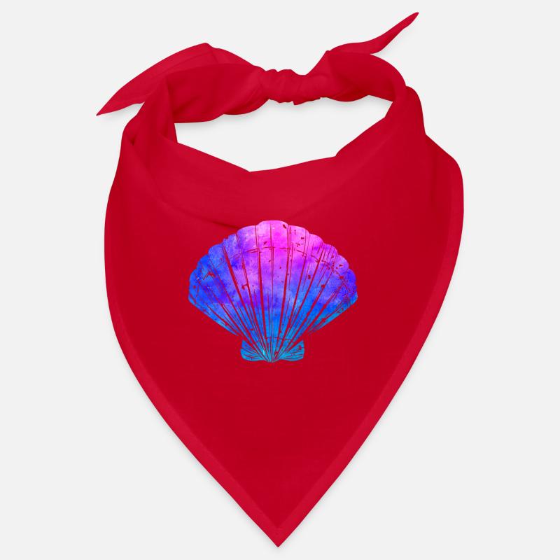 Pink Ocean Shell Beach Life Bandana
