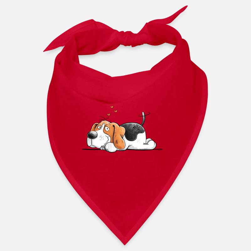 Beagle Love I Hunderasse Comic I Hund Bandana
