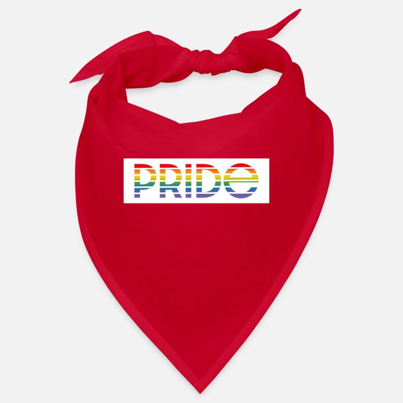 Pride rainbow white background Bandana