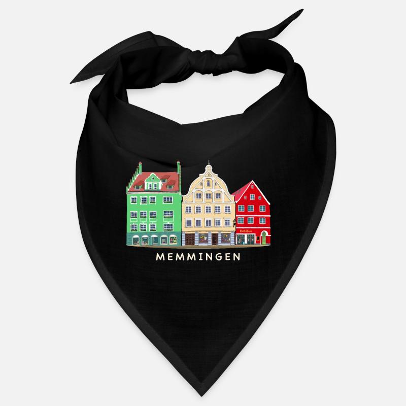 Memmingen, Bavière, Allemagne du Sud, dessin à la main Bandana