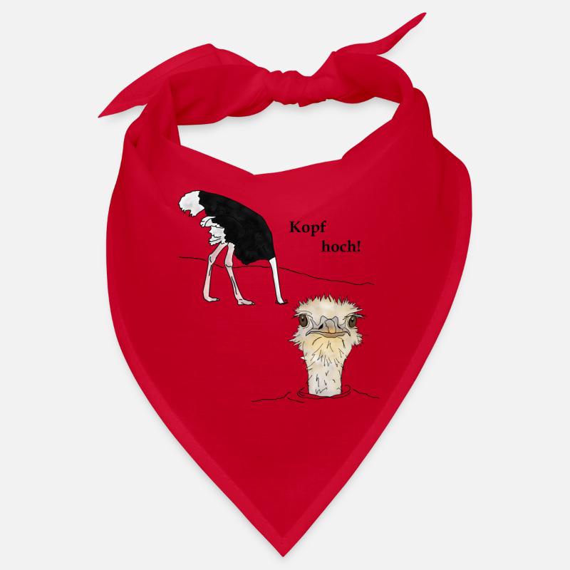 Kopf hoch, Vogel Strauss Bandana