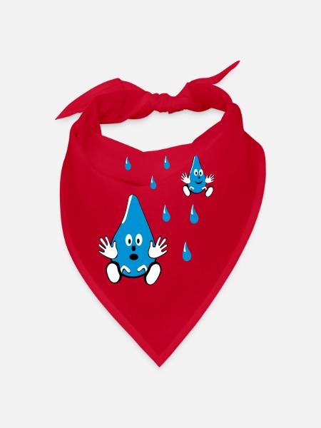 Petits amis goutte d’eau - Bandana - rouge