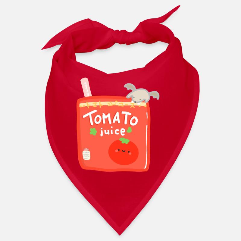 Jus de tomate avec chauve-souris sur le dessus Bandana