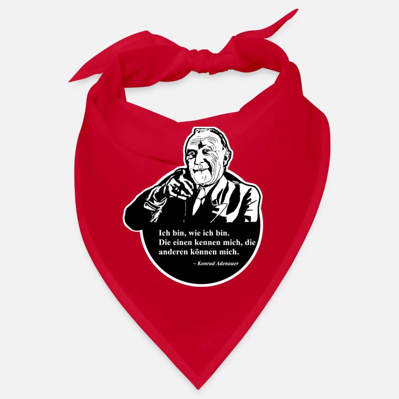 Zitat Konrad Adenauer: Ich bin wie ich bin Bandana