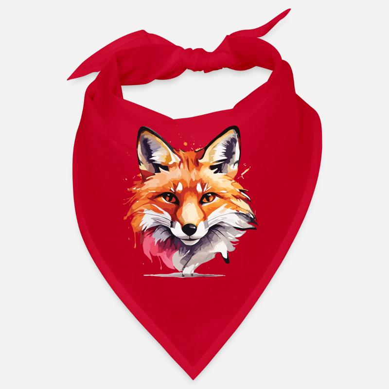 Aquarelle Fox Bandana