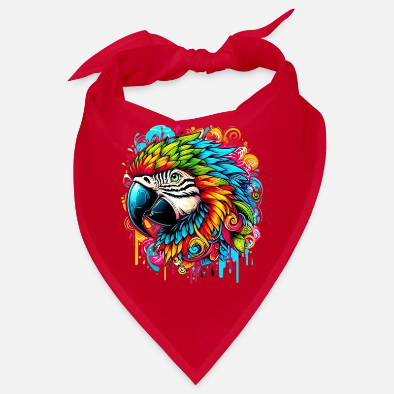 Perroquet - Bandana - rouge