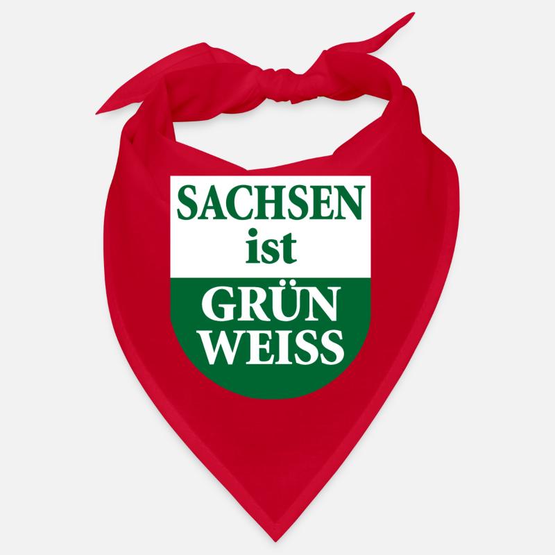 Saxony is green white state flag Bandana