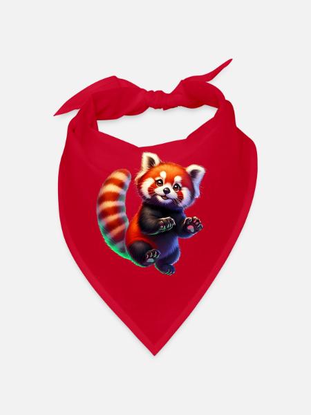 Kleiner Panda - Bandana - Rot - Vorne