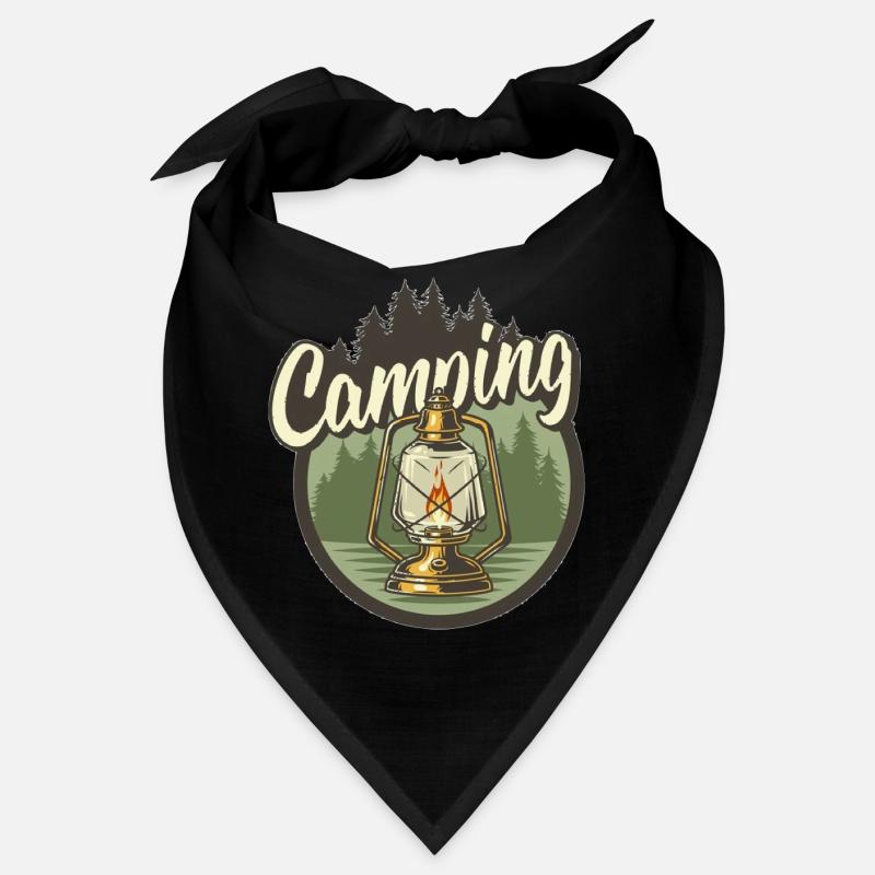 Lanterne de camping dans la forêt Bandana