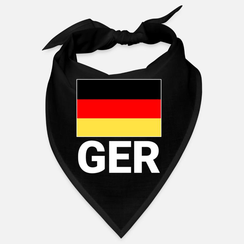 Drapeau allemand avec abréviation CECR Bandana