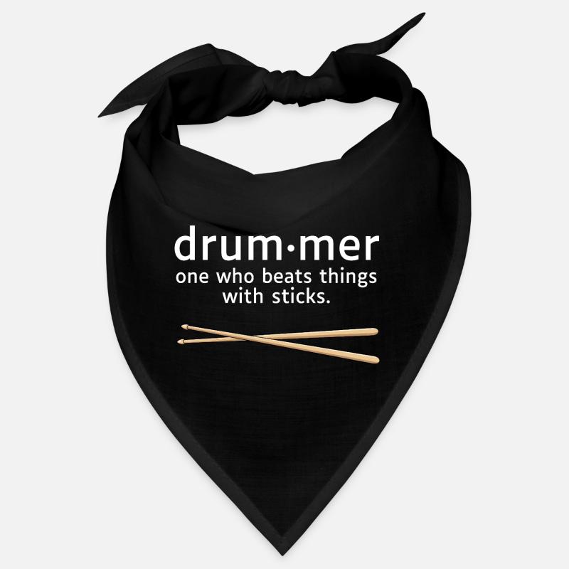 Drummer Definition Lustiger Schlagzeuger Spruch Bandana