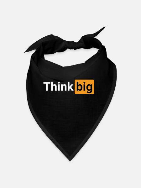 Think big (white) - Bandana - red - Front