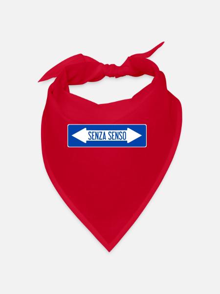 Unsinnige Verkehrszeichen - Bandana - Rot - Vorne