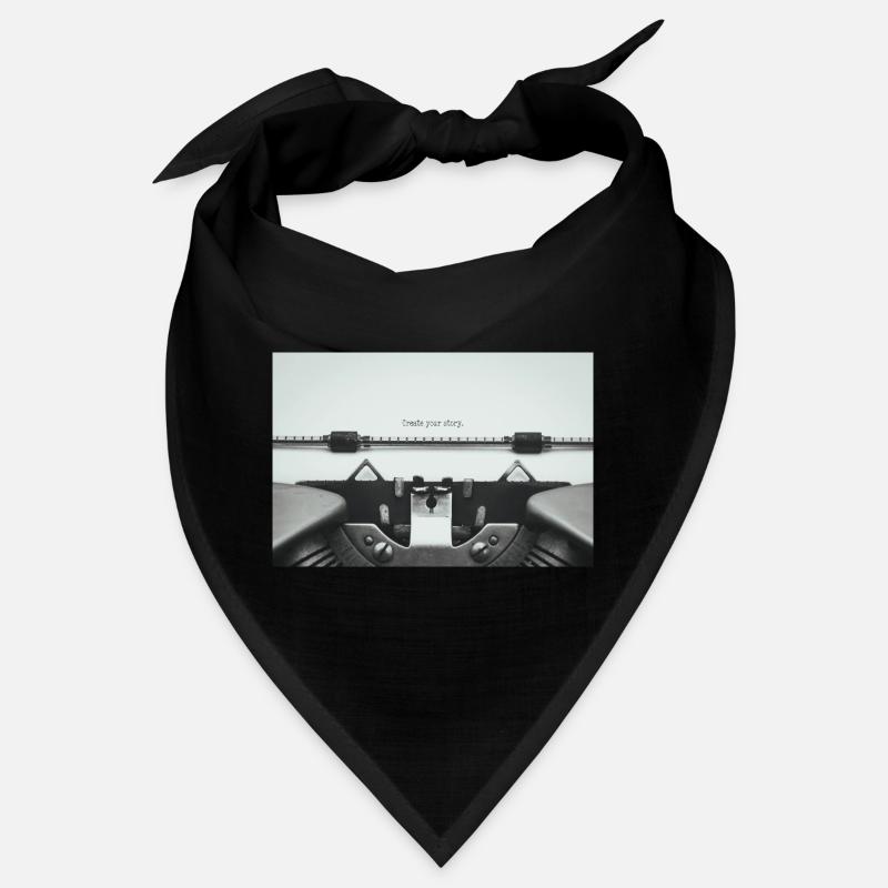 Create Your Story Vintage Typewriter Design Bandana