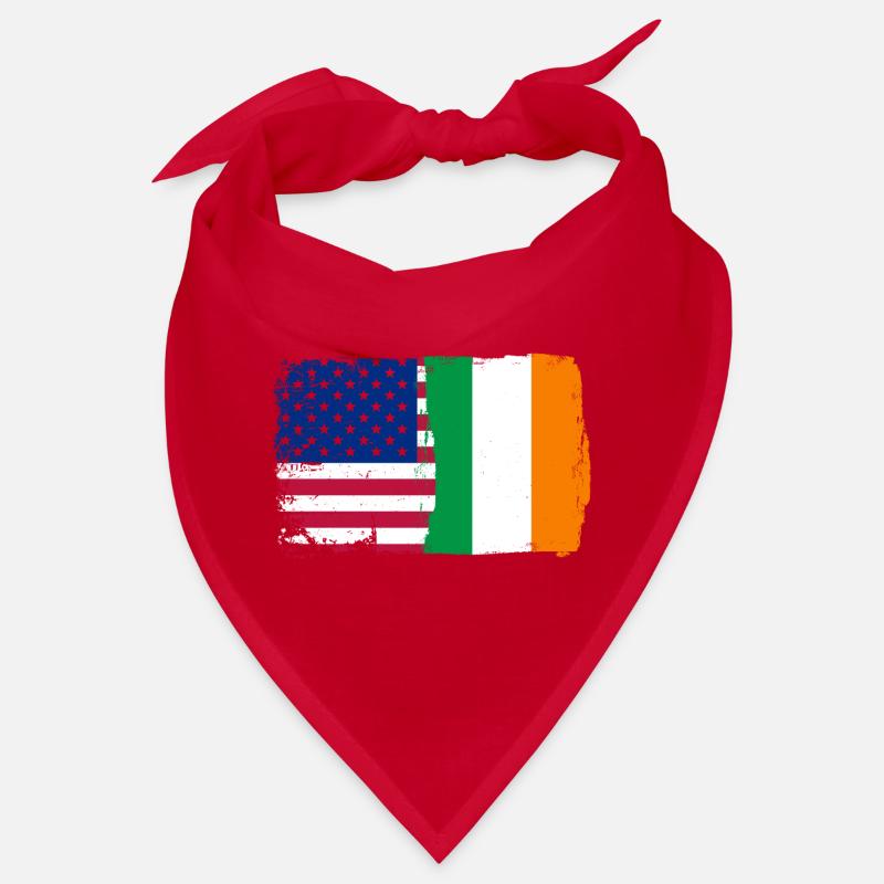 Fusion de drapeaux : étoiles et trèfle Bandana