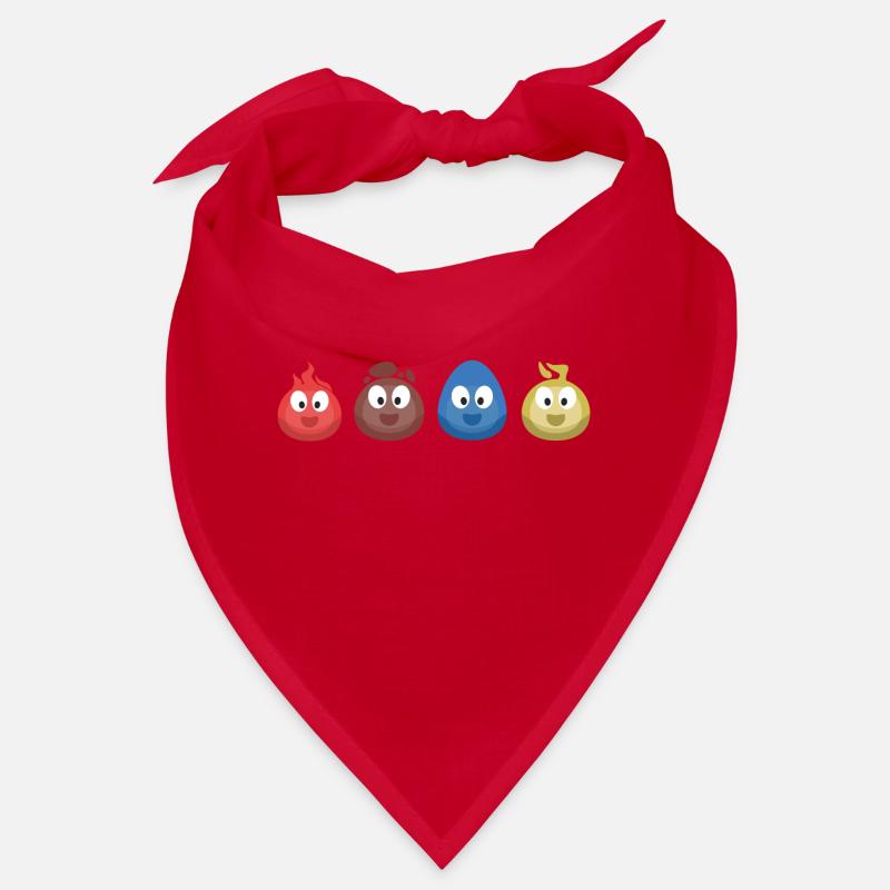 4 éléments (feu, terre, eau, air) (bulle) Bandana