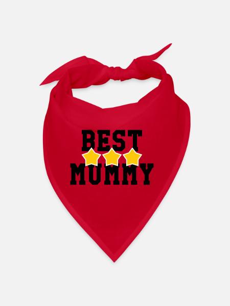 Best Mom - Mother's Day - Bandana - red - Front