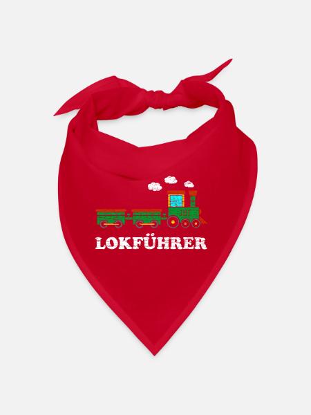 Lokführer Jungen Lokomotive - Bandana - Rot - Vorne