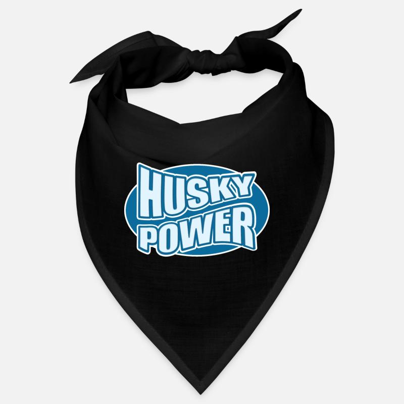Husky Power Typo-Design Bandana