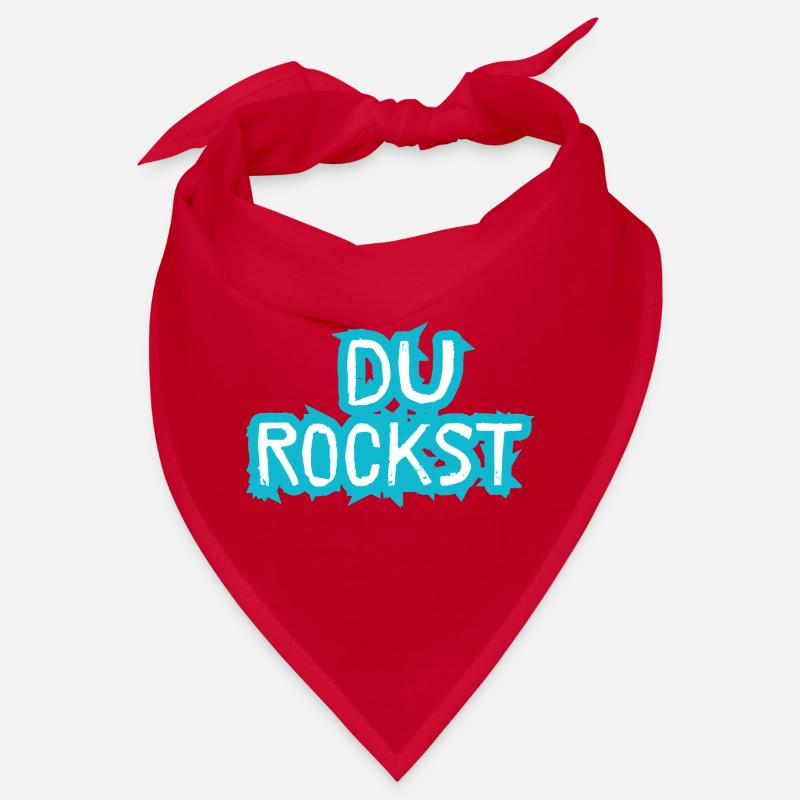 Du Rockst Design Geschenkidee Bandana