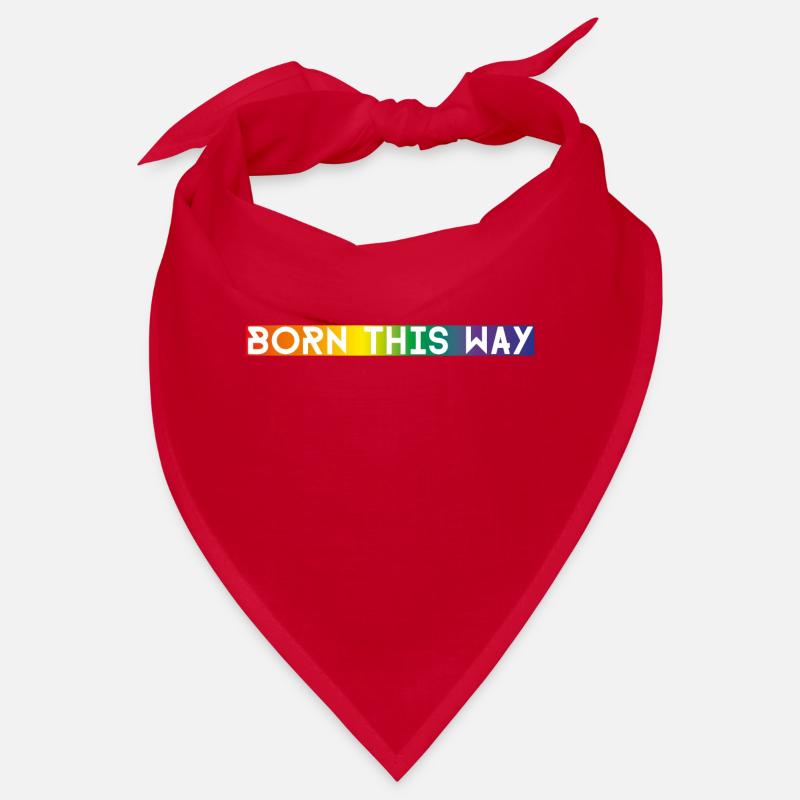 born this way blanc sur arc-en-ciel Bandana