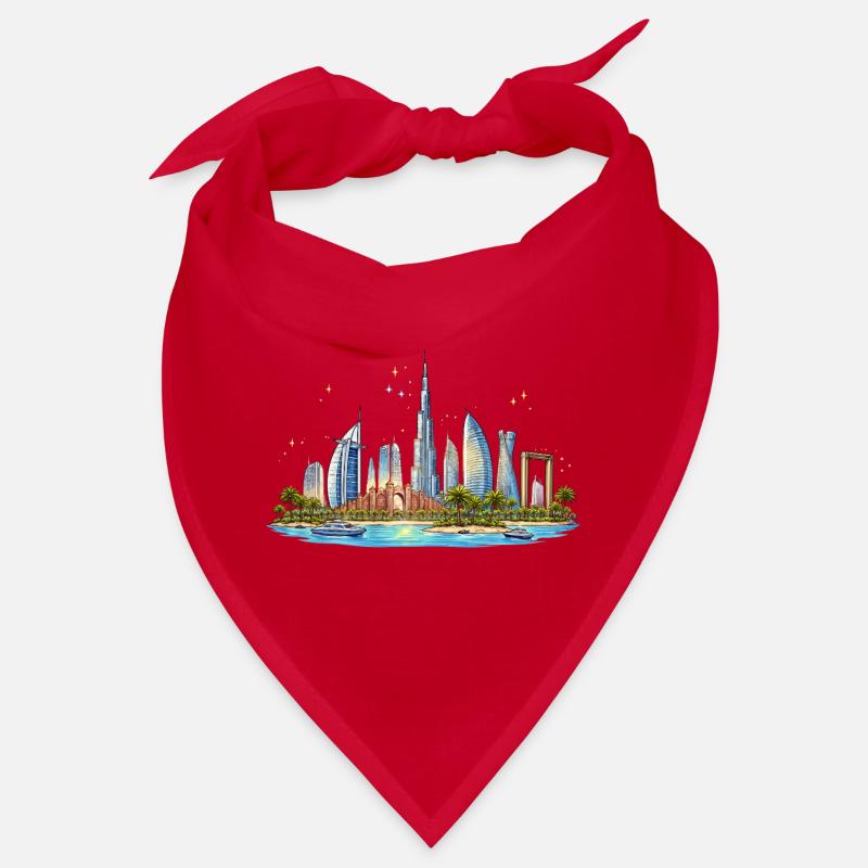 Skyline du front de mer de Dubaï Bandana