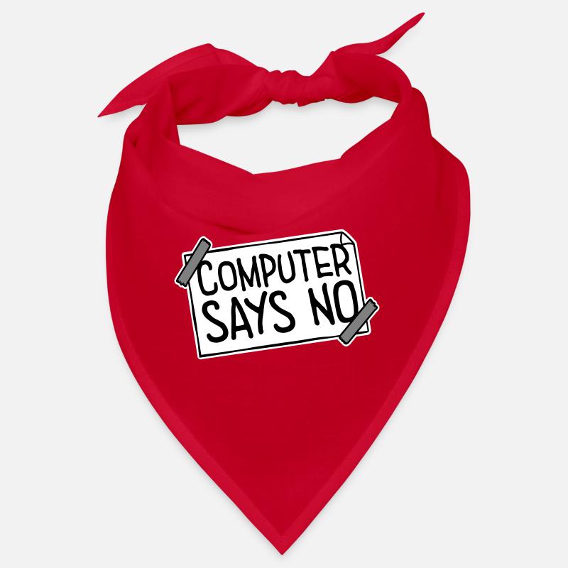 Computer Says No Lustig Programmierer Nerd Technik Bandana