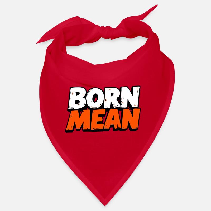 Born Mean – Conception de texte vieilli Bandana