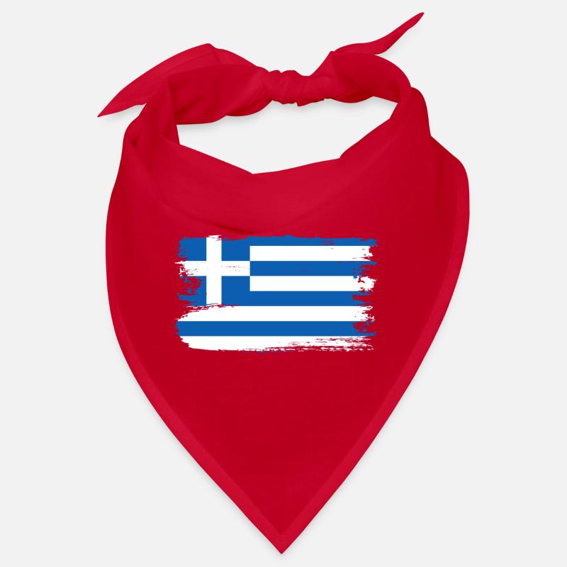 Coup de pinceau du drapeau grec Bandana