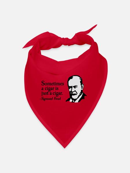 Sometimes a cigar is just a cigar Sigmund Freud - Bandana - red - Front