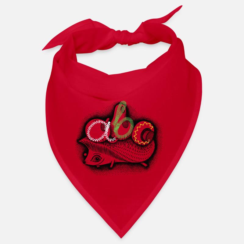 ABC-Igel übermalt Naht Bandana