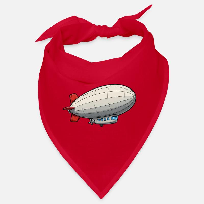 Zeppelin de dessins animés de dirigeables Bandana