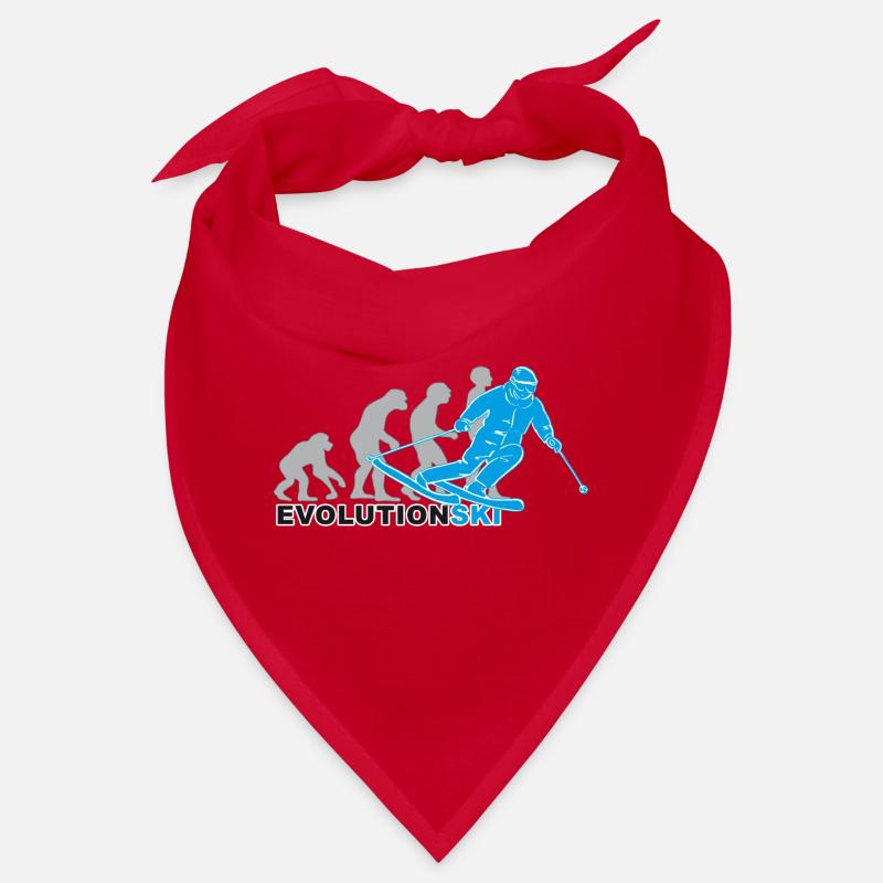 évolution ski, ski, ski, piste de ski Bandana
