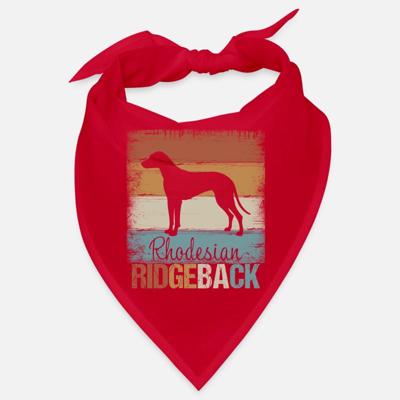 Rhodesian Ridgeback Hund Geschenk - Bandana - Rot