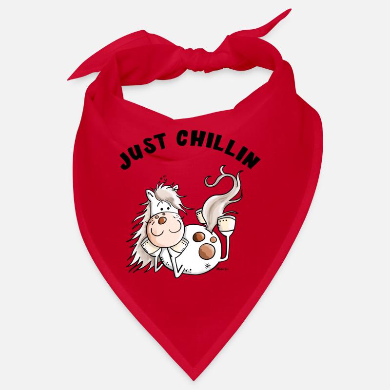 Chillendes Pferd - Comic - Pferde - Geschenk Bandana