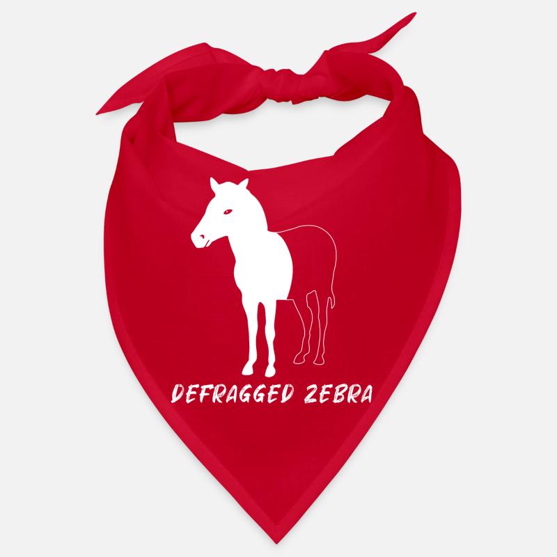 Cadeau de programmeur Geek Admin de Zebra défragmenté Bandana