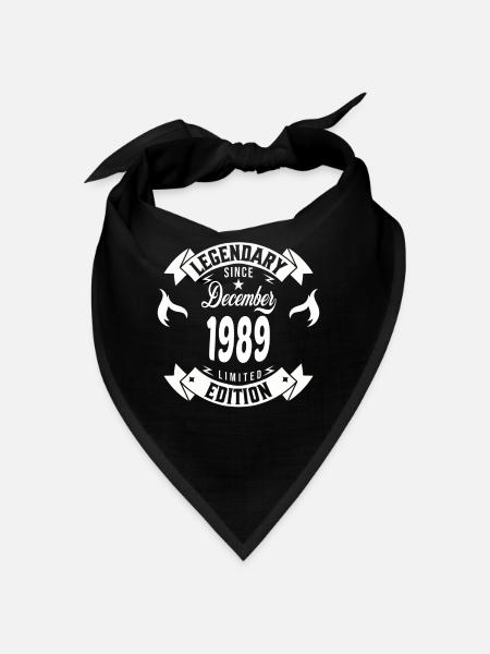 Legendär seit Dezember 1989 - Bandana - Schwarz - Vorne