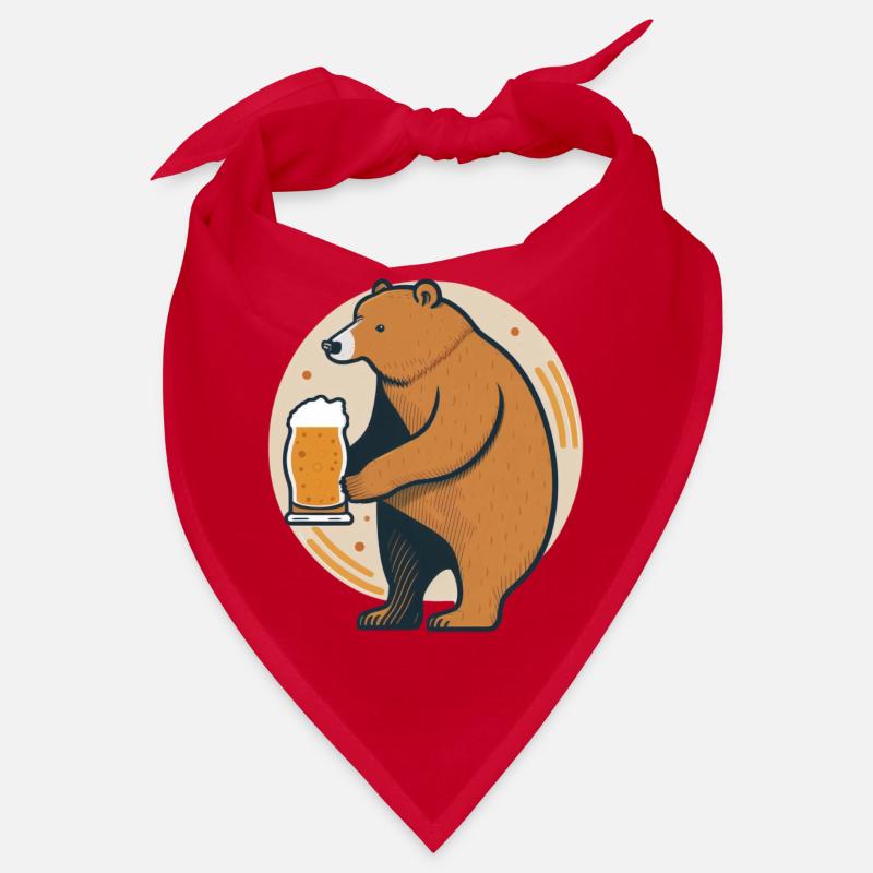 Ours buveur de bière Bandana