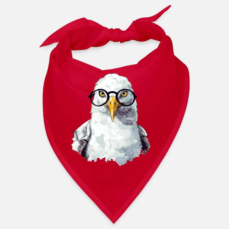 Miki die Möwe mit Brille Bandana