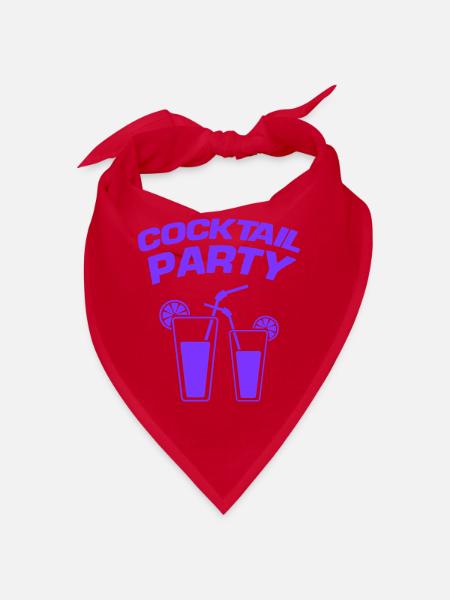 Cocktail - Bandana - rouge - Devant