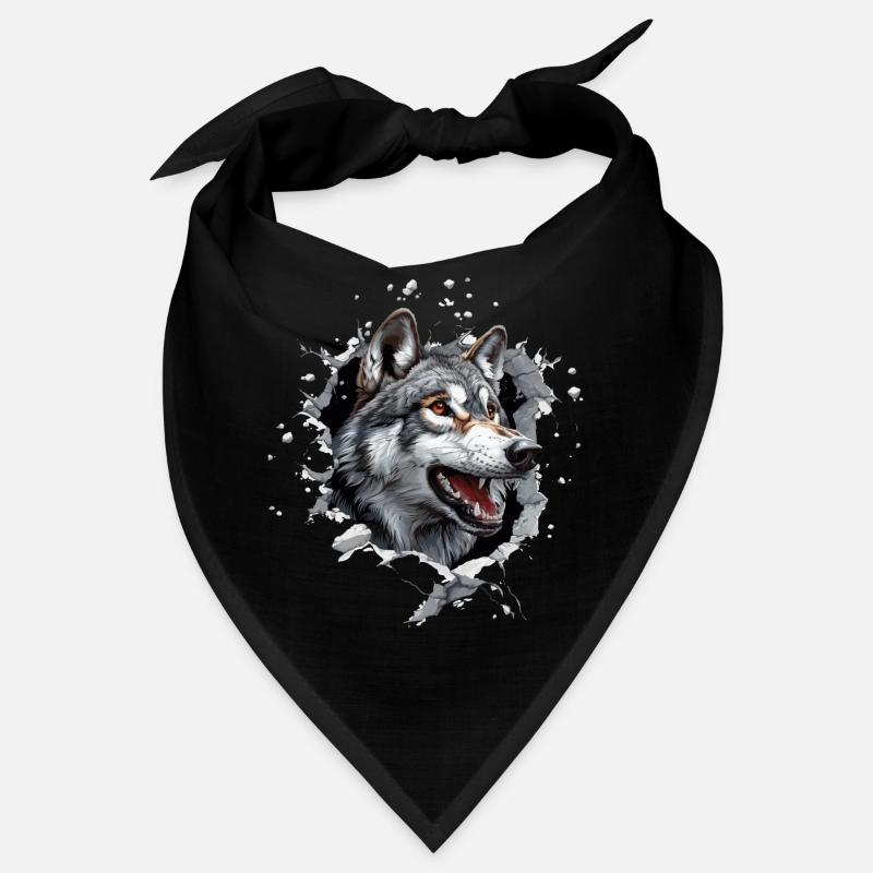 Lustiger Wolfshund Bandana
