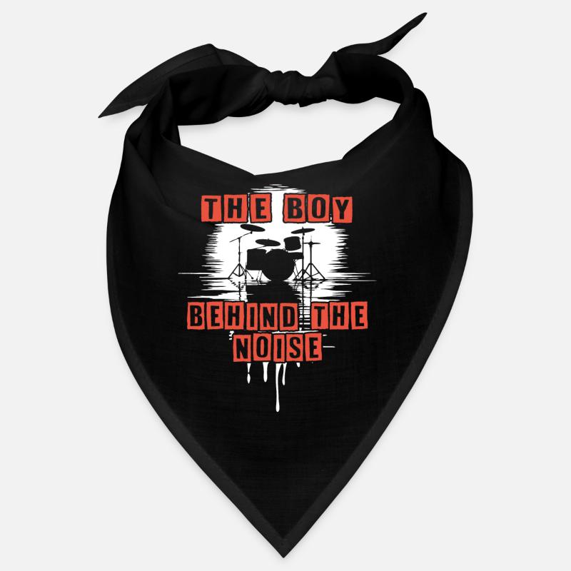 Drummer Boy Schlagzeuger Drumset Silhouette Bandana