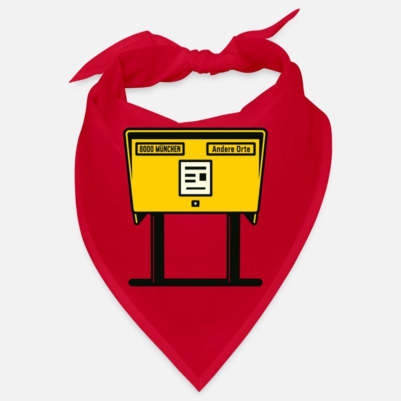 Boîte aux lettres jaune Munich Bandana