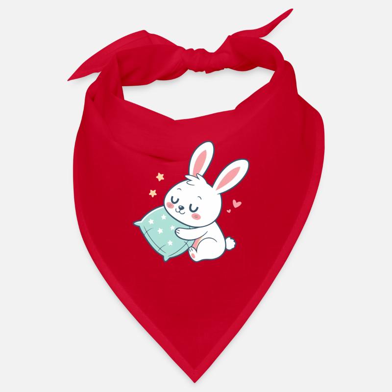 Cuddly bunny and starry pillow Bandana